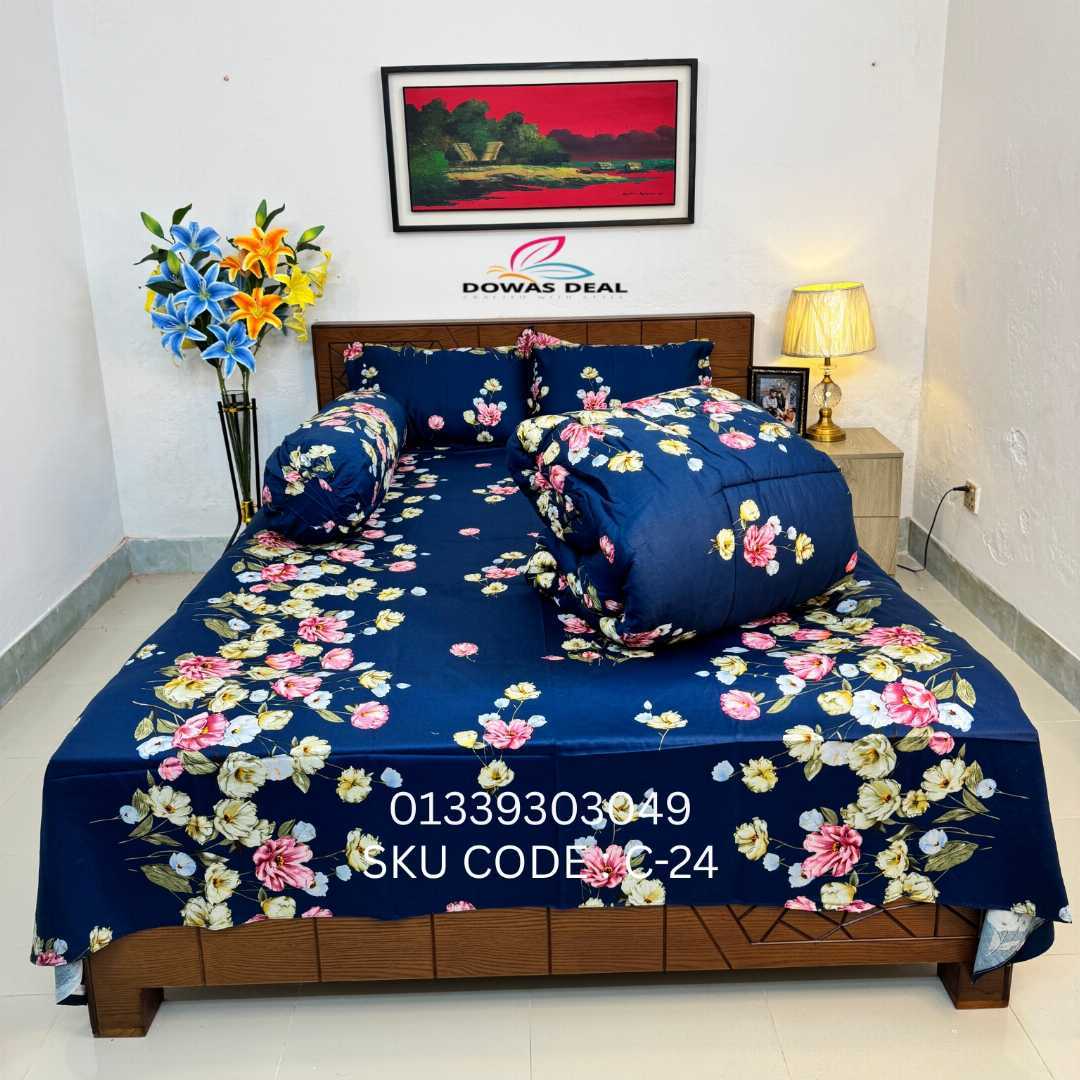 Premium,Quality,Twill,Cotton,Comforter,5,Pcs,Set,comforter, comforter set, soft bedding, warm comforter, premium comforter Bangladesh,  cotton comforter, bedding set, winter blanket, stylish bedding
