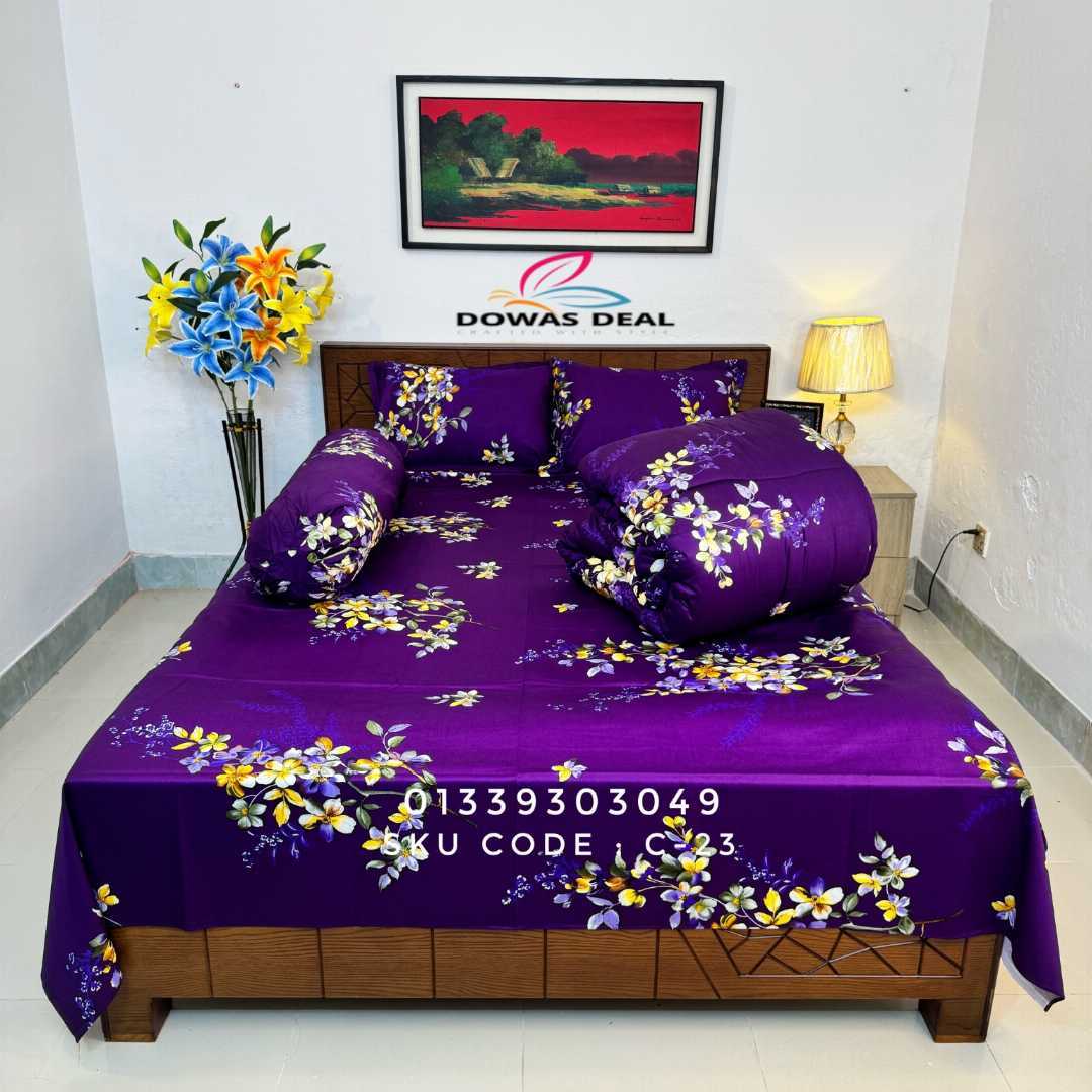 Premium,Quality,Twill,Cotton,Comforter,5,Pcs,Set,comforter, comforter set, soft bedding, warm comforter, premium comforter Bangladesh,  cotton comforter, bedding set, winter blanket, stylish bedding
