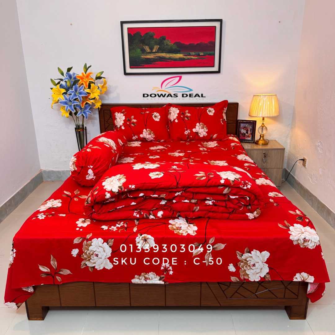 Premium,Quality,Twill,Cotton,Comforter,5,Pcs,Set,comforter, comforter set, soft bedding, warm comforter, premium comforter Bangladesh, cotton comforter, bedding set, winter blanket, stylish bedding