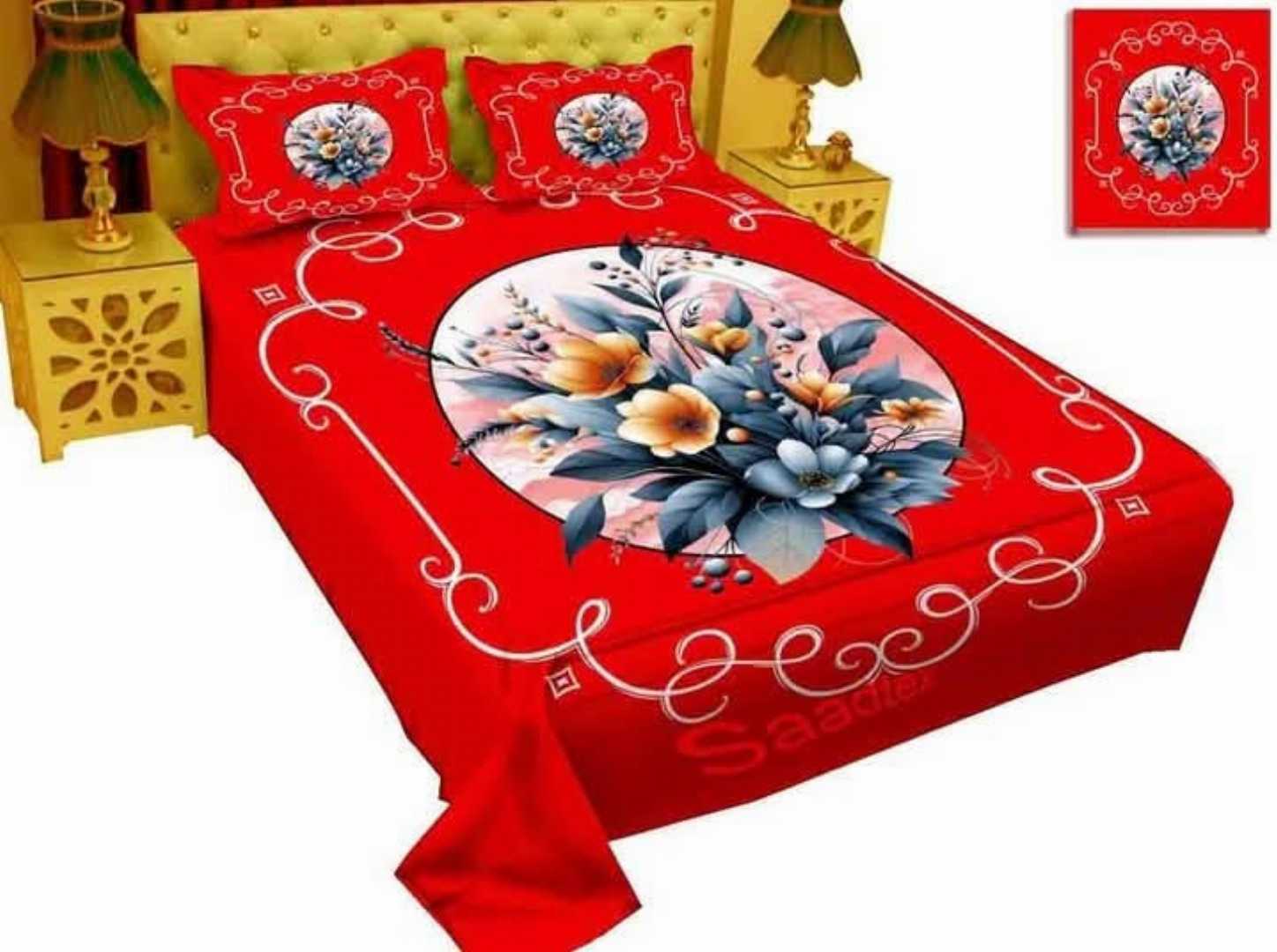 ,Luxury,King,size,Bed,Sheet,with,Matching,Pillow,covers