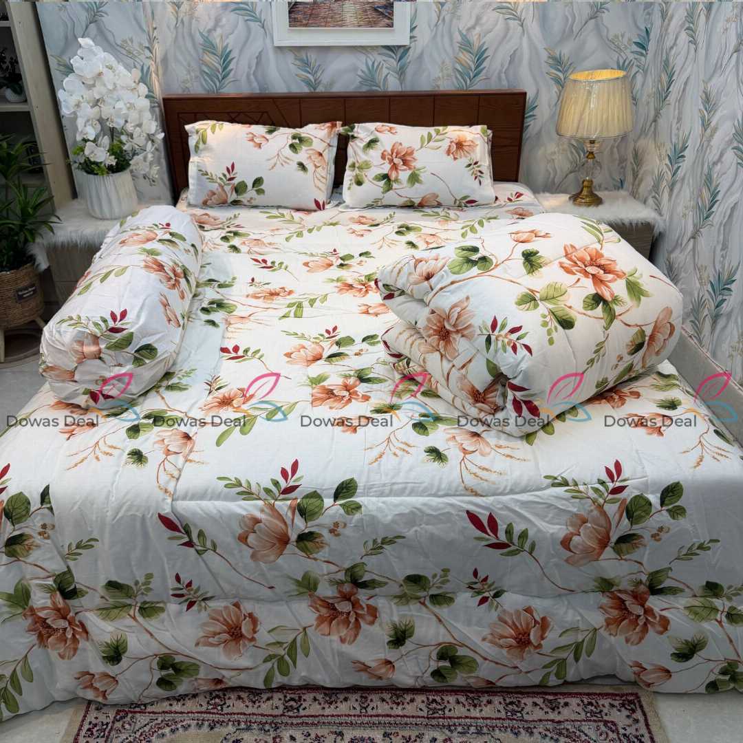 Premium,Quality,Twill,Cotton,Comforter,5,Pcs,Set,comforter, comforter set, soft bedding, warm comforter, premium comforter Bangladesh,  cotton comforter, bedding set, winter blanket, stylish bedding
