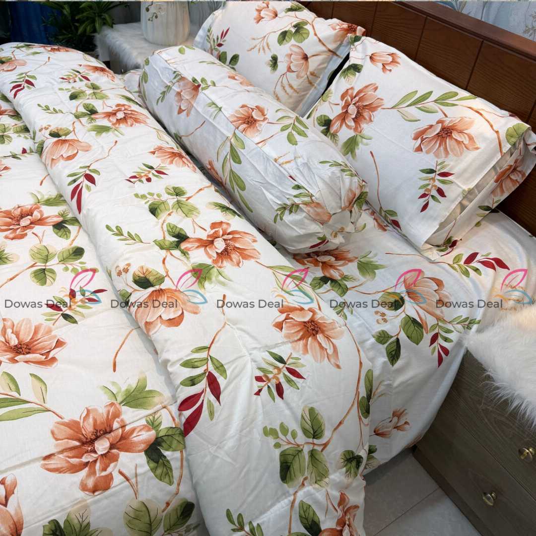 Premium,Quality,Twill,Cotton,Comforter,5,Pcs,Set,comforter, comforter set, soft bedding, warm comforter, premium comforter Bangladesh, cotton comforter, bedding set, winter blanket, stylish bedding