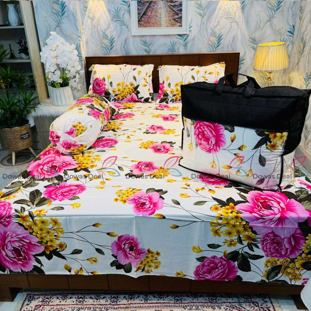 Premium,Quality,Twill,Cotton,Comforter,5,Pcs,Set,comforter, comforter set, soft bedding, warm comforter, premium comforter Bangladesh, cotton comforter, bedding set, winter blanket, stylish bedding