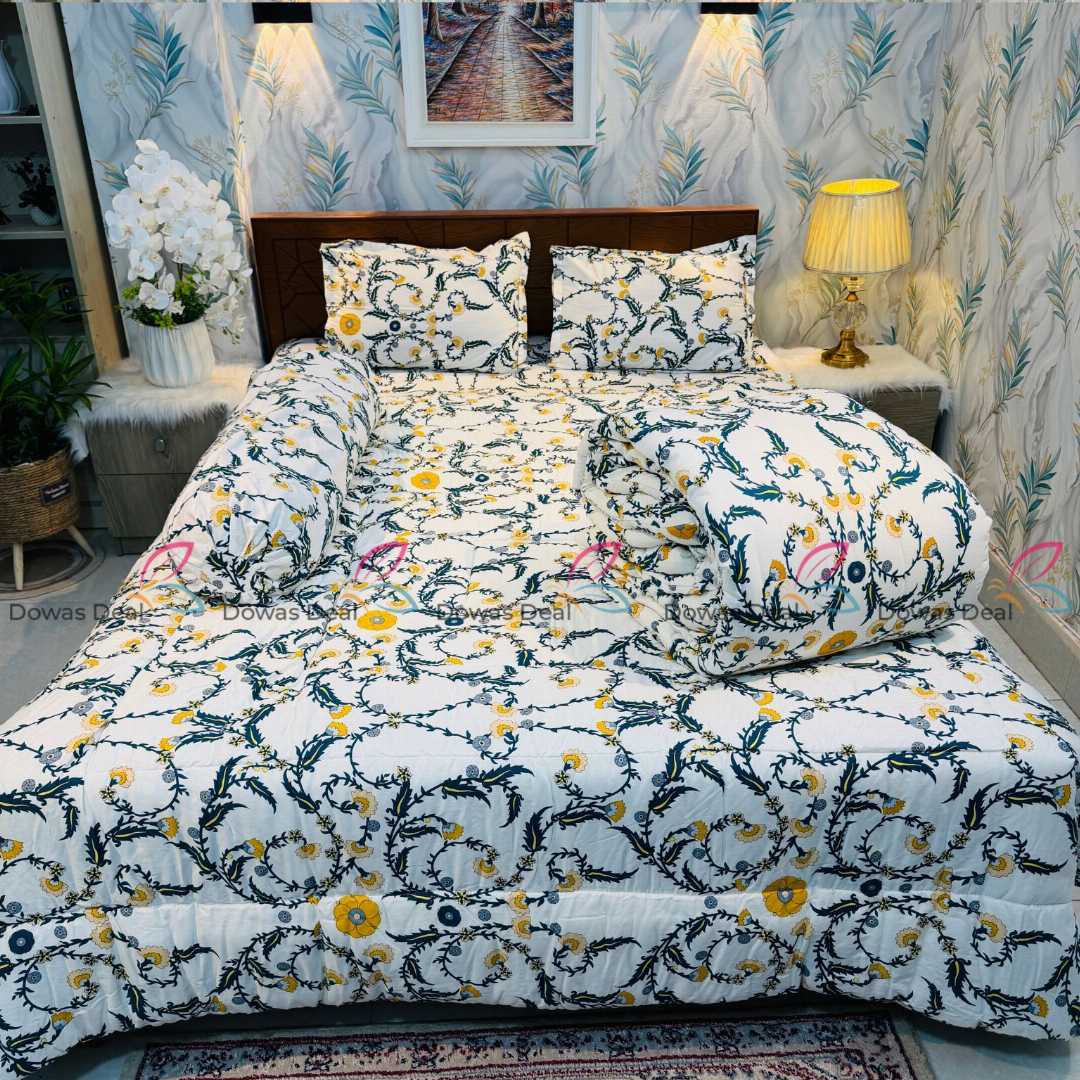 Premium,Quality,Twill,Cotton,Comforter,5,Pcs,Set,comforter, comforter set, soft bedding, warm comforter, premium comforter Bangladesh,  cotton comforter, bedding set, winter blanket, stylish bedding
