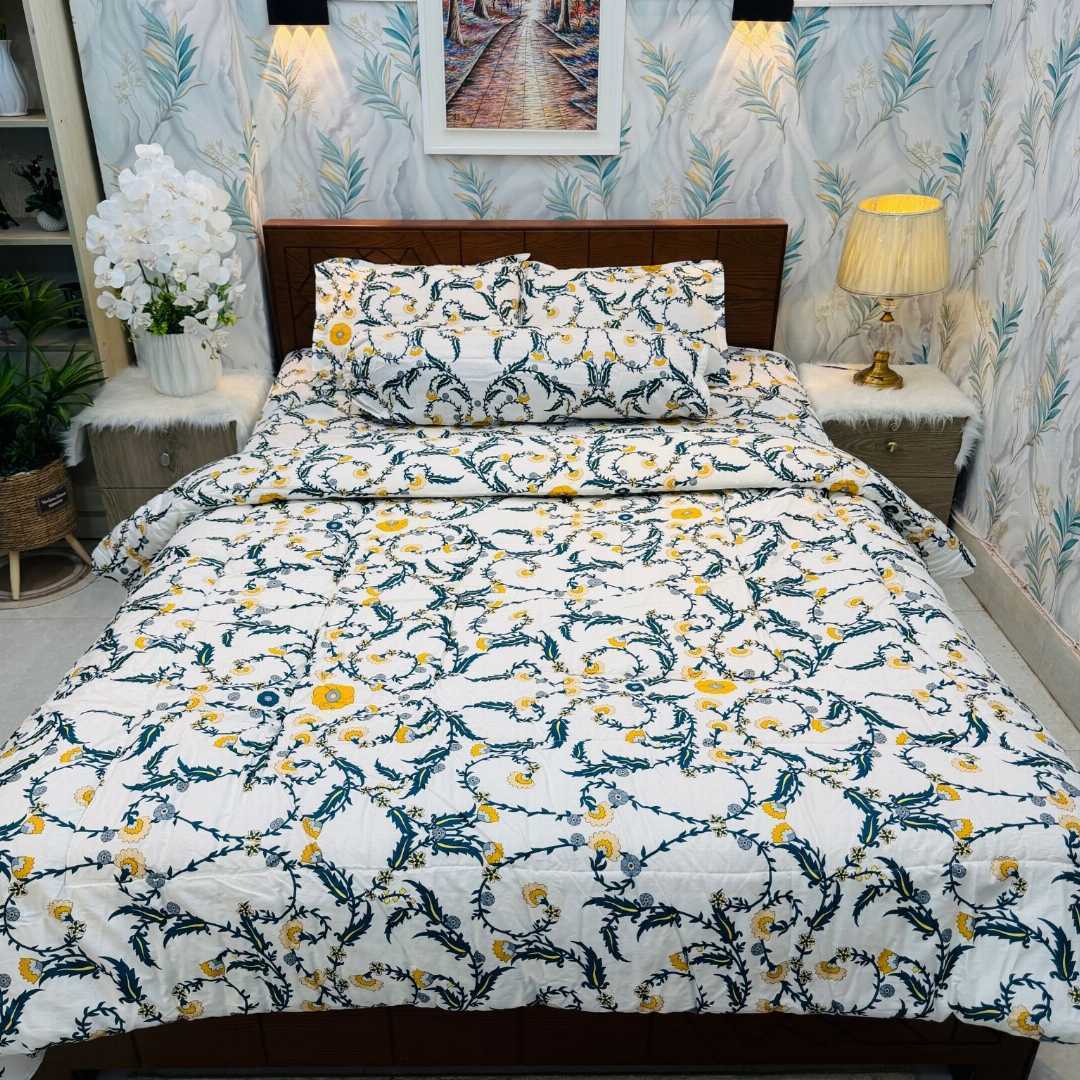 Premium,Quality,Twill,Cotton,Comforter,5,Pcs,Set,comforter, comforter set, soft bedding, warm comforter, premium comforter Bangladesh, cotton comforter, bedding set, winter blanket, stylish bedding