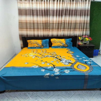 Luxury King size Bed Sheet with Matching Pillow covers