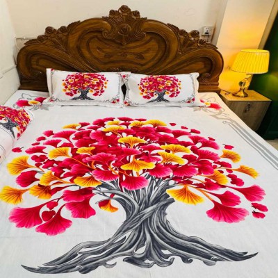Luxury King size Bed Sheet with Matching Pillow covers