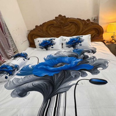 Luxury King size Bed Sheet with Matching Pillow covers