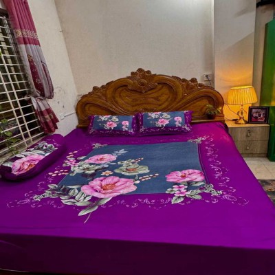 Luxury King size Bed Sheet with Matching Pillow covers