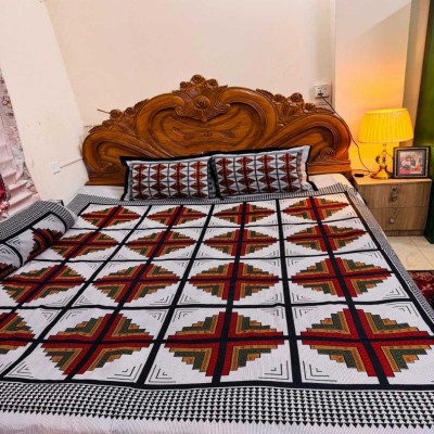 Luxury King size Bed Sheet with Matching Pillow covers