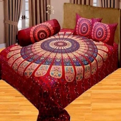 Luxury King size Bed Sheet with Matching Pillow covers
