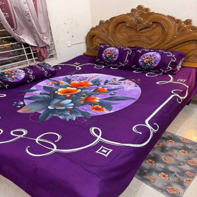 Luxury King size Bed Sheet with Matching Pillow covers