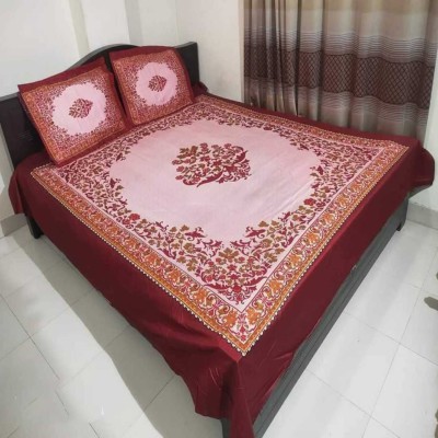 Luxury King size Bed Sheet with Matching Pillow covers