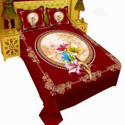 Luxury King size Bed Sheet with Matching Pillow covers