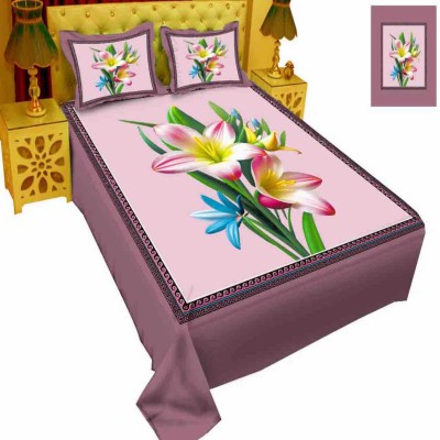 Luxury King size Bed Sheet with Matching Pillow covers