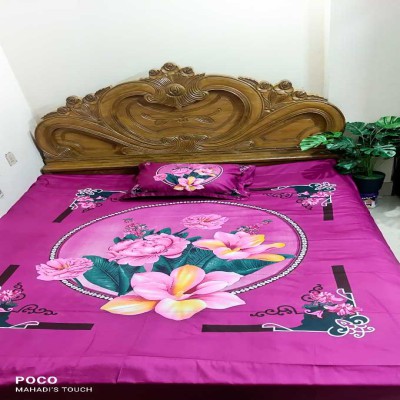 Luxury King size Bed Sheet with Matching Pillow covers