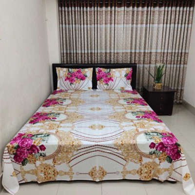 Luxury King size Bed Sheet with Matching Pillow covers