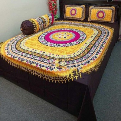 Luxury King size Bed Sheet with Matching Pillow covers