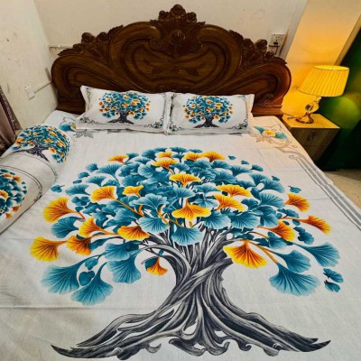 Luxury King size Bed Sheet with Matching Pillow covers