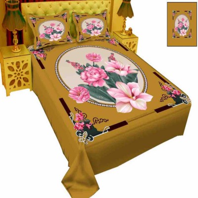 Luxury King size Bed Sheet with Matching Pillow covers