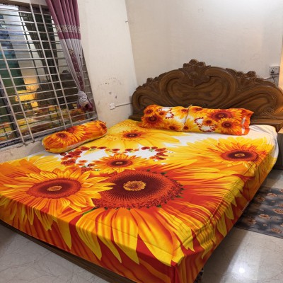 Luxury King size Bed Sheet with Matching Pillow covers