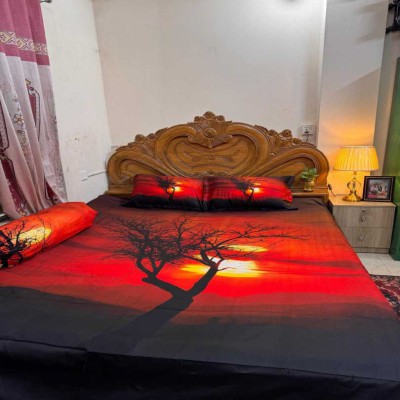 Luxury King size Bed Sheet with Matching Pillow covers