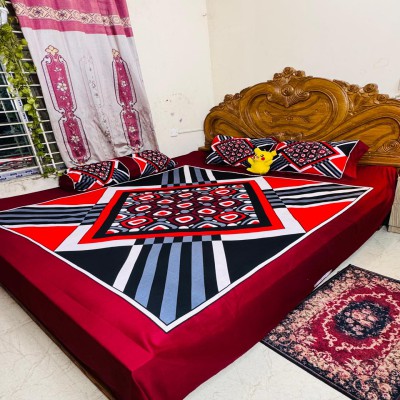 Luxury King size Bed Sheet with Matching Pillow covers