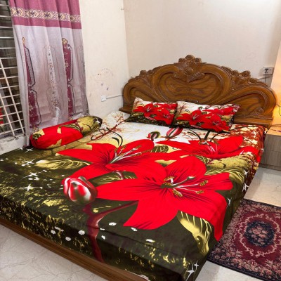 Luxury King size Bed Sheet with Matching Pillow covers
