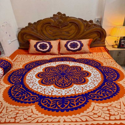 Luxury King size Bed Sheet with Matching Pillow covers