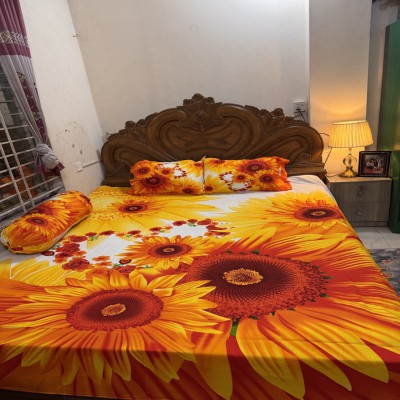 Luxury King size Bed Sheet with Matching Pillow covers
