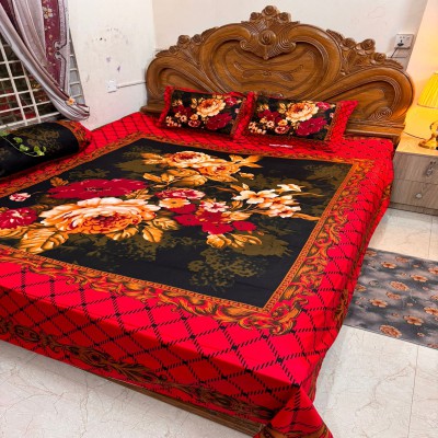 Luxury King size Bed Sheet with Matching Pillow covers