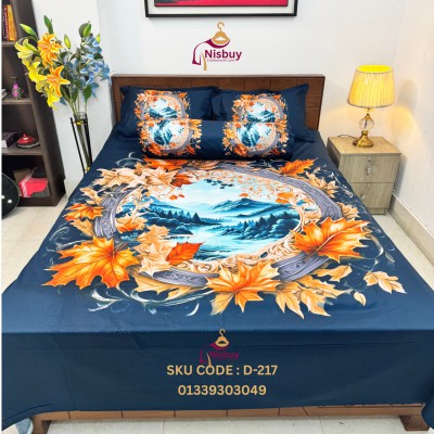 Luxury King size Bed Sheet with Matching Pillow covers