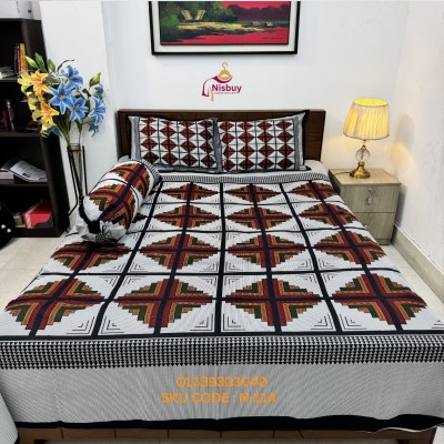 Luxury King size Bed Sheet with Matching Pillow covers